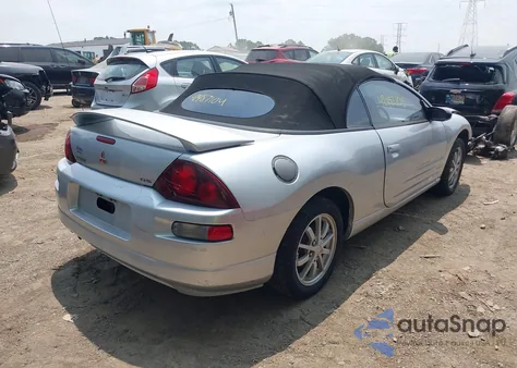 2001 Mitsubishi Eclipse Spyder Gs из США, поврежденный, VIN 4A3AE45G91E180244